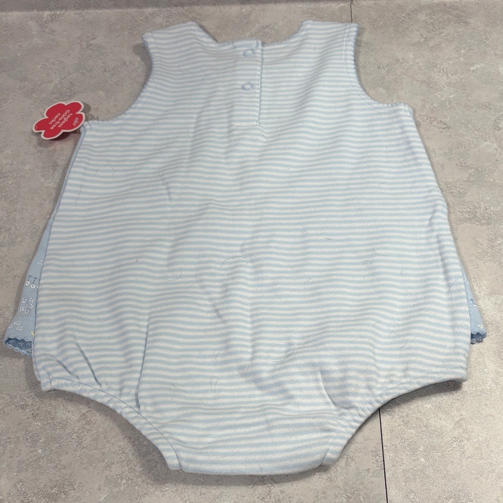 Carter's Light Blue and White Bodysuit - Picture 2 of 3